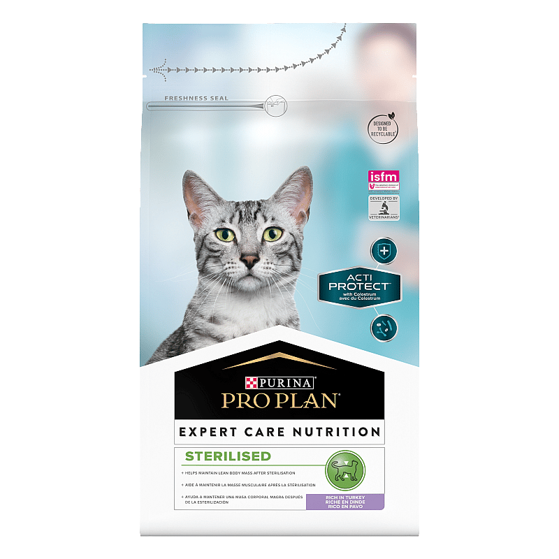 Purina Pro Plan Expert Care Cat Sterilised Kattenvoer Turkey 1.5 kg