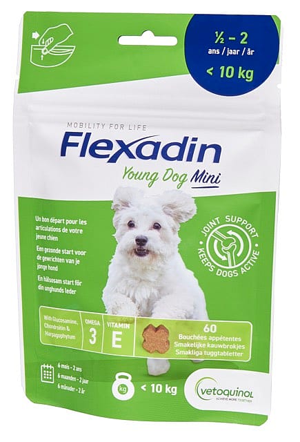 Flexadin Young Dog Mini - 60 Kauwbrokjes