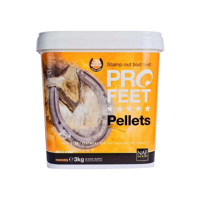 NAF ProFeet Pellets 3 kg – Hoefsupplement met biotine en MSM voor paarden