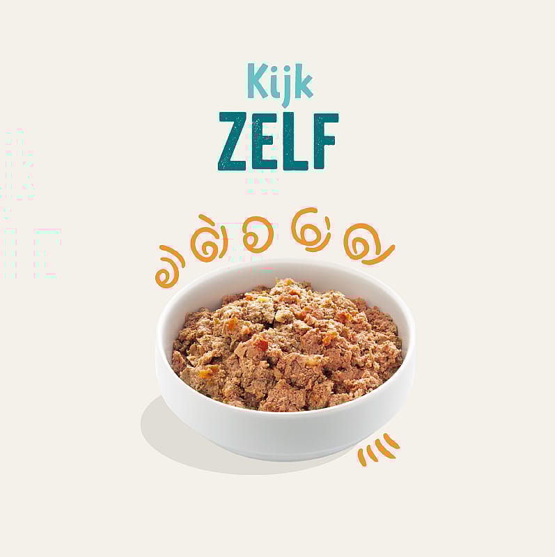 Edgard & Cooper Adult Hondenvoer Kuipjes Kip & Kalkoen