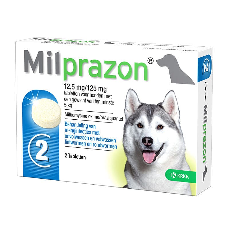 Milprazon Ontwormingstablet Grote Hond 2 tabletten