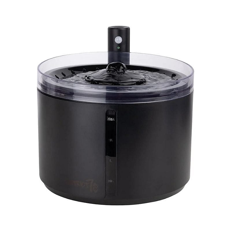 District 70 FLOW 2.2 L Draadloze Drinkfontein Hond Kat Zwart