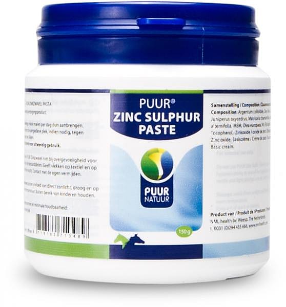 Puur Zinc Sulphur Paste Paard 150 gram