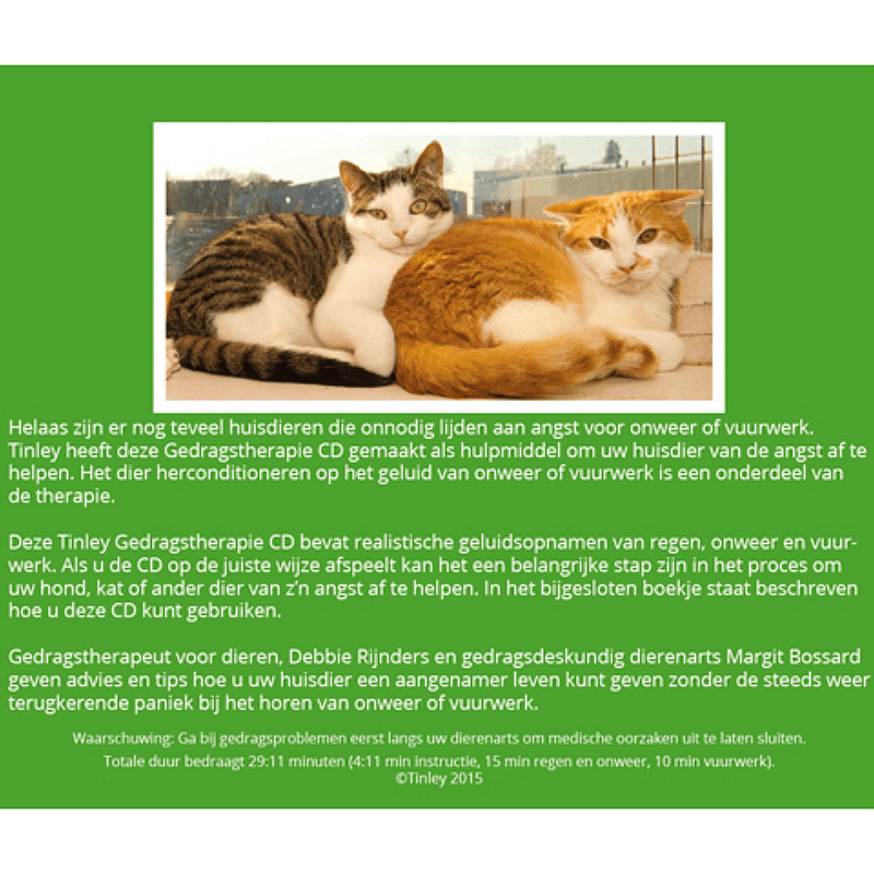 Vuurwerk en Onweer Tinley Gedragstherapie CD