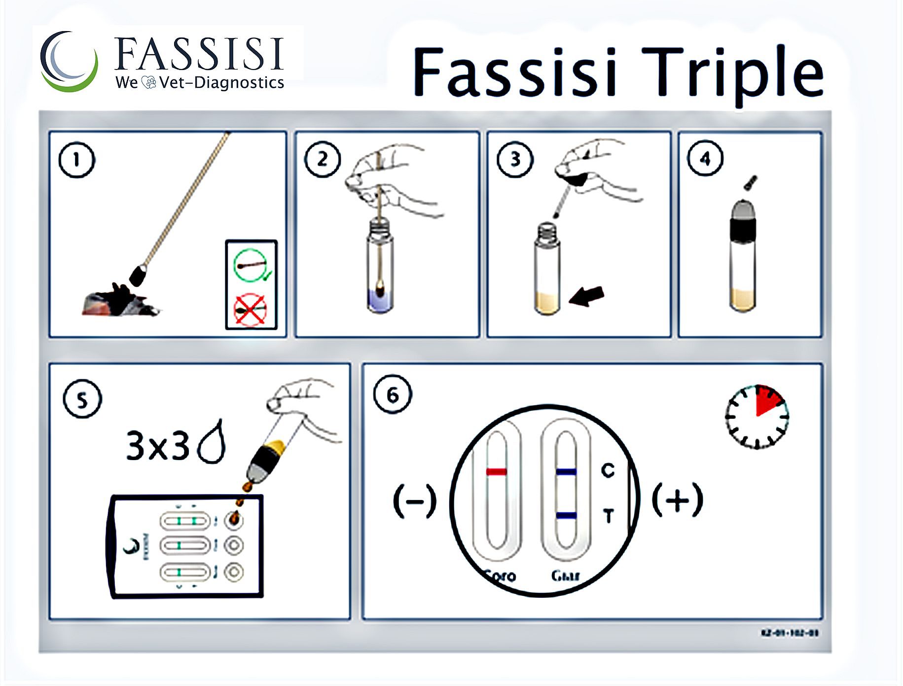 Fassisi Triple Parvo Giardia Corona Ontlasting Sneltest Hond Kat