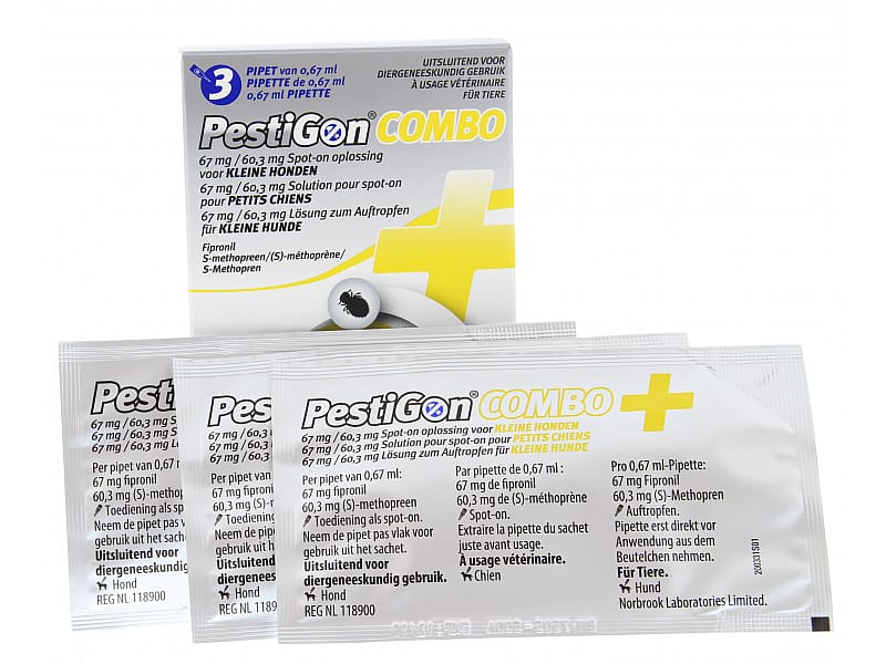 Pestigon Combo Hond Kleine Hond - 3 pipetten