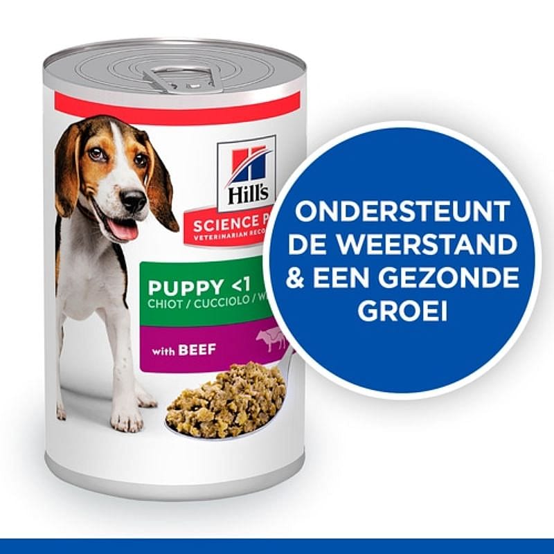 Hill's Science Plan Puppyvoer Natvoer 12 x 370 gram Rund