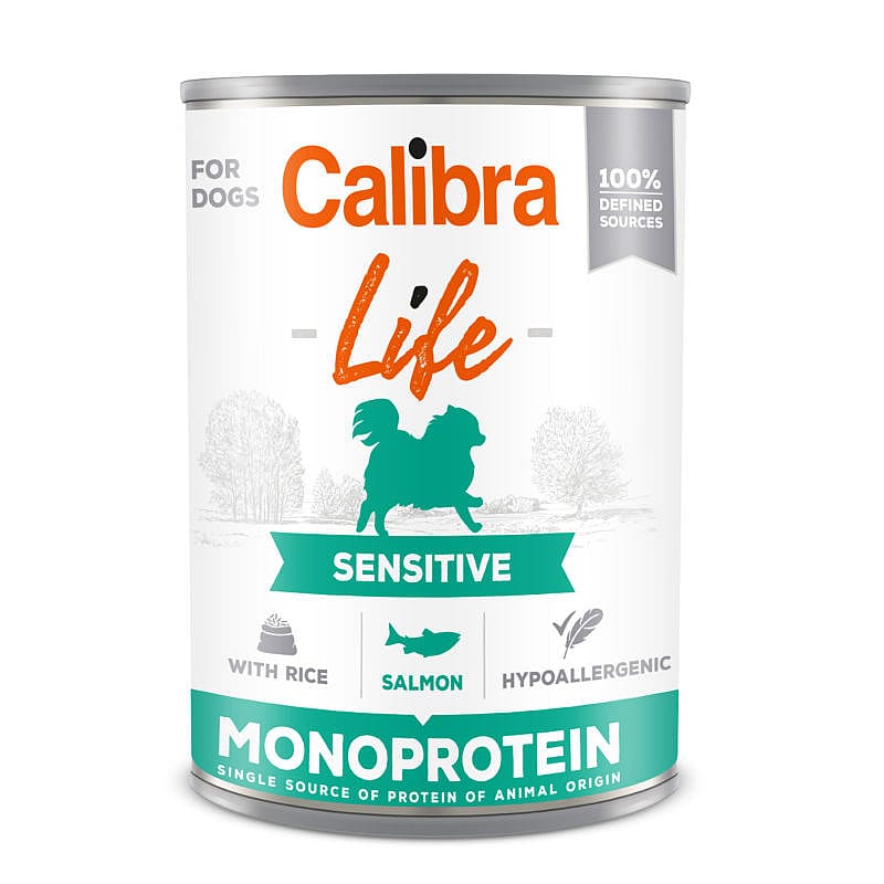 Calibra Hond Life Sensitive Blikjes 6 x 400 gram blikjes - Zalm