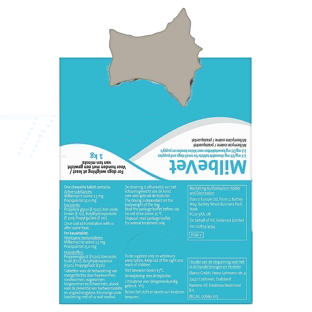 Milbevet Chewy Ontwormtablet Hond Puppy/Kleine Hond 48 tabletten