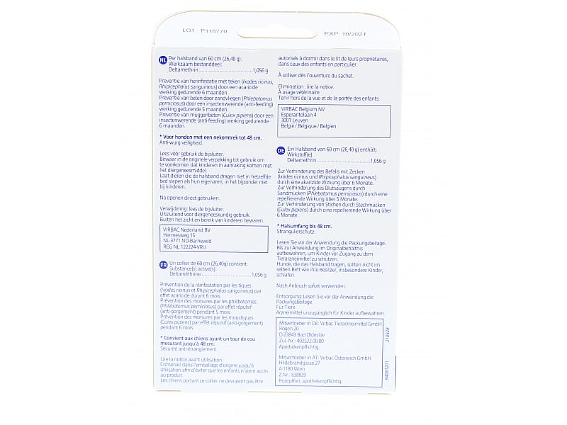 Prevendog Halsband Kleine en middelgrote Hond - 60 cm