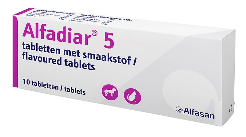 Alfadiar Hond Kat 5 - 10 tabletten
