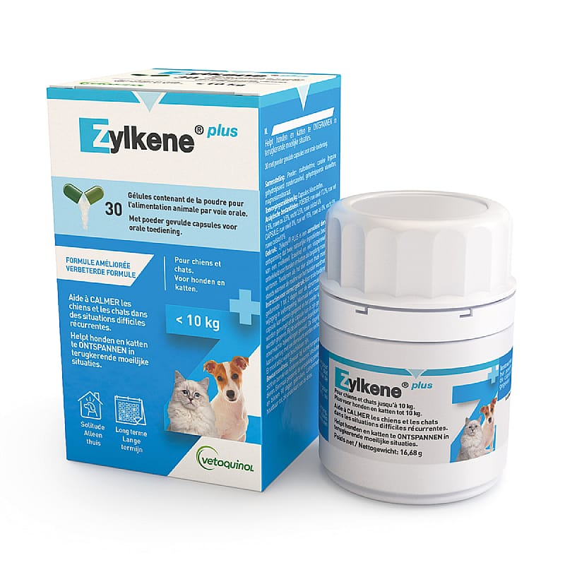 Zylkene Plus Antistress Capsules 30 stuks - 75 mg - Hond en Kat 0-10 kg