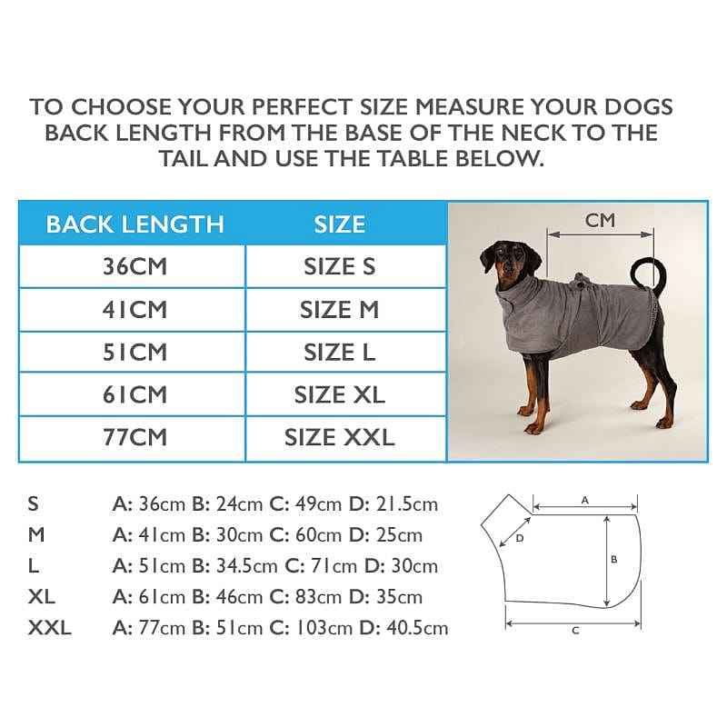 Scruffs Expedition Dog Drying Coat Badjas Hond