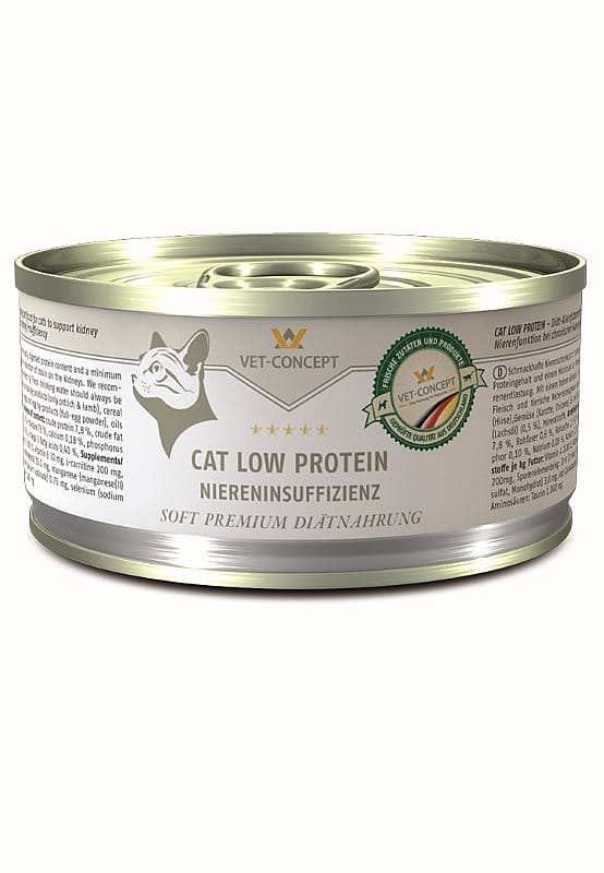 Vet-Concept Low Protein Kattenvoer 6 x 100 gram blikjes