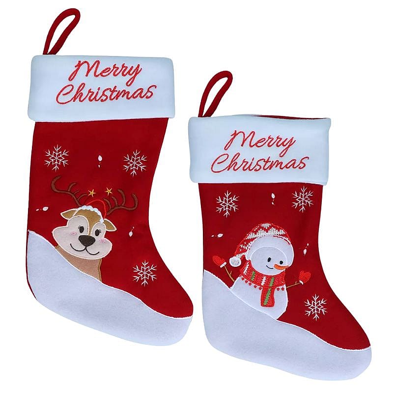 Merry Christmas Cadeau Kerstsok Hond Kat