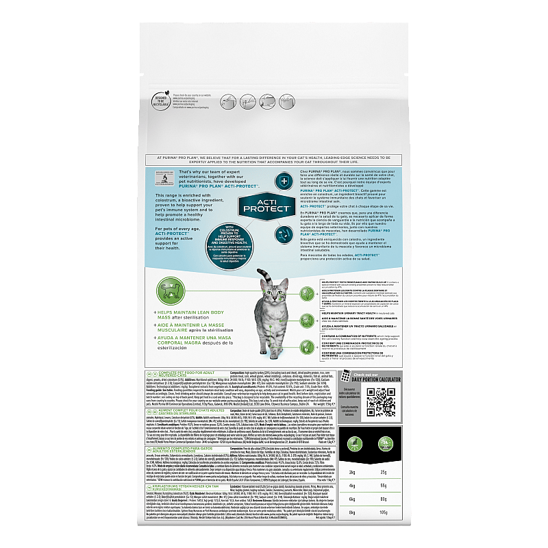 Purina Pro Plan Expert Care Cat Sterilised Kattenvoer Turkey 1.5 kg