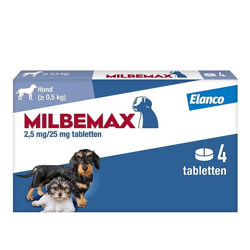 Milbemax Kleine Hond Puppy Ontwormingstabletten 4 tabletten