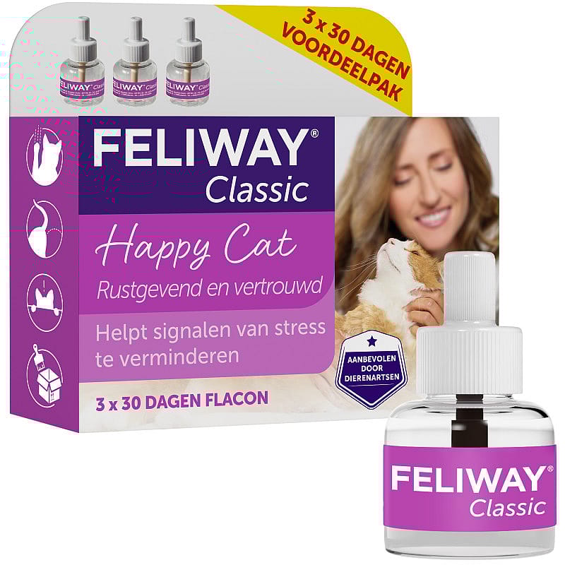 Feliway Verdamper kat Navulling 3 x 48 ml