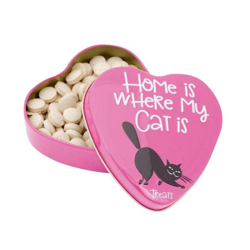 Sanal Hartenblik 'Home Is Where My Cat Is' Gistsnoepjes Kat 60 gram