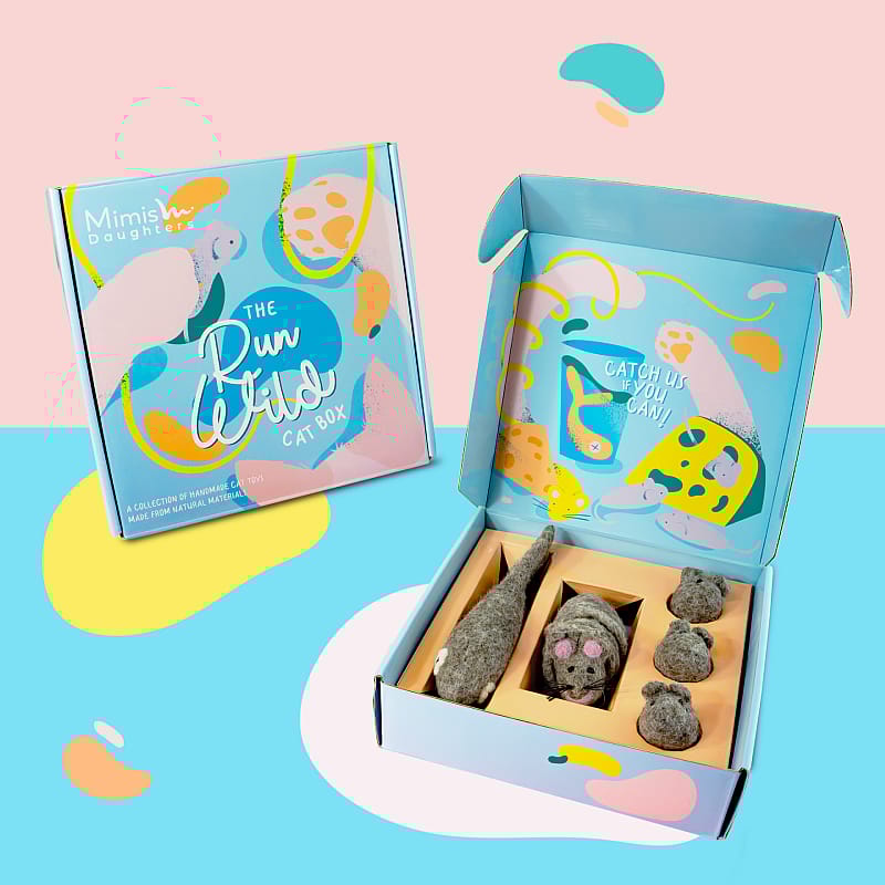Mimis Daughters 'Run Wild' Geschenkset Speeltjes Kat