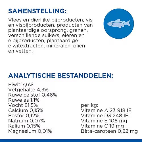 Hill's Science Plan Adult Kattenvoer Maaltijdzakjes Multipack met Kip Rund & Zeevis 12 x 85 gram