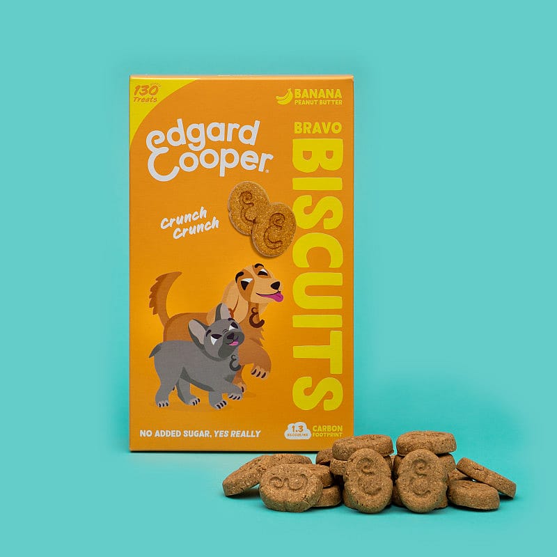 Edgard & Cooper Bravo Biscuits Banaan & Pindakaas 400 gram