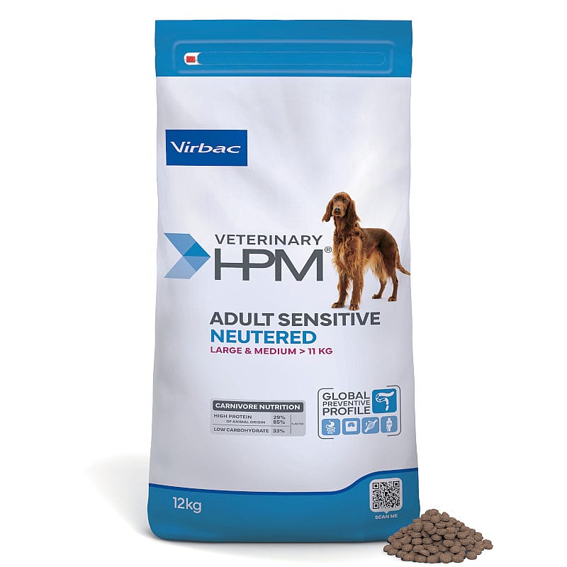 HPM Adult Sensitive Neutered Dog Large & Medium 12 kg