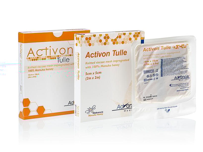 Advancis Activon Manuka Gaasverband 1 stuk 5 x 5 cm