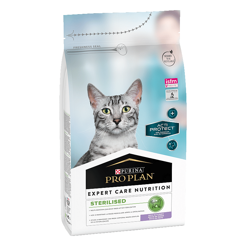 Purina Pro Plan Expert Care Cat Sterilised Kattenvoer Turkey 1.5 kg