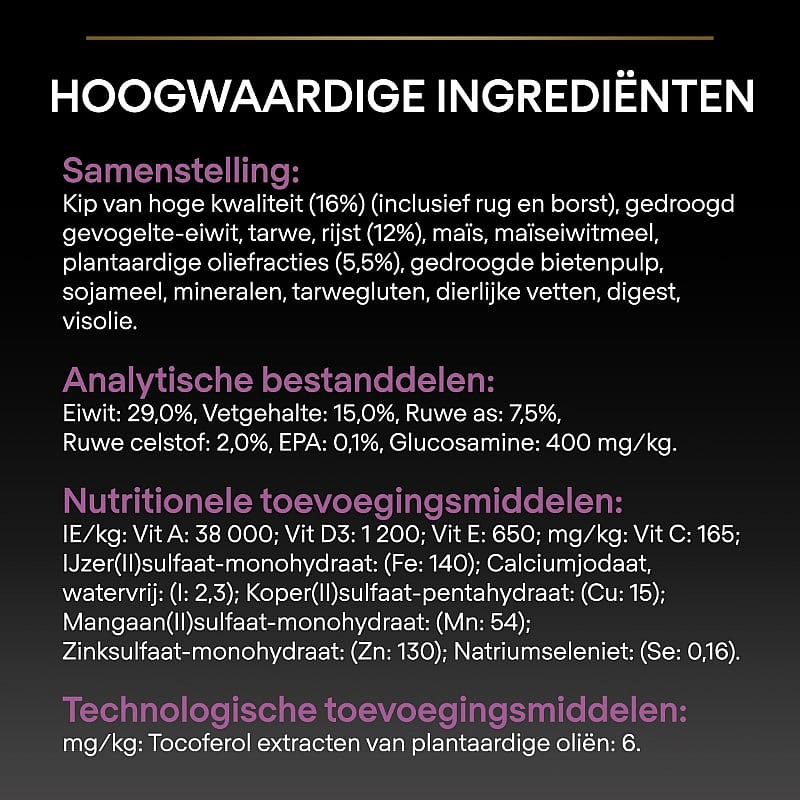 Purina Pro Plan Medium & Large Adult 7+ Age Defence Hondenvoer Kip 14 kg