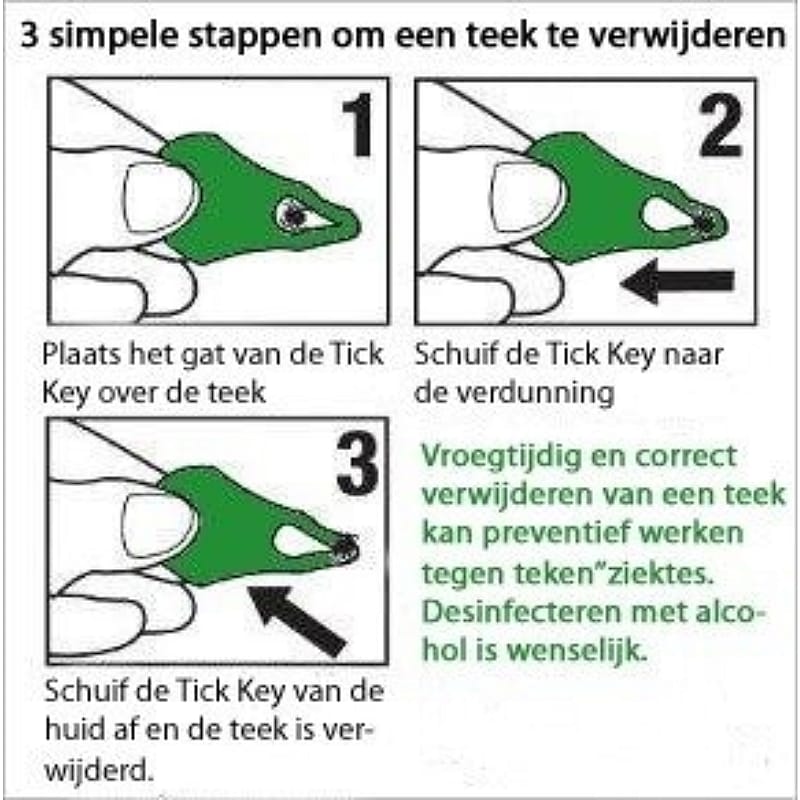Tick Key Tekenverwijderaar 1 stuk
