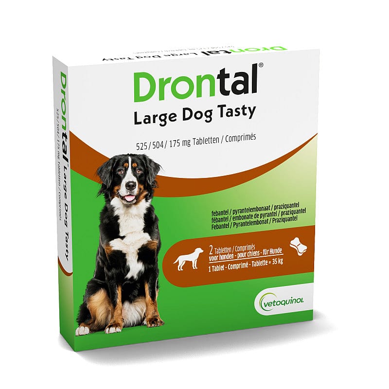 Drontal Large Dog Flavour Ontwormingstablet Grote Hond 2 tabletten
