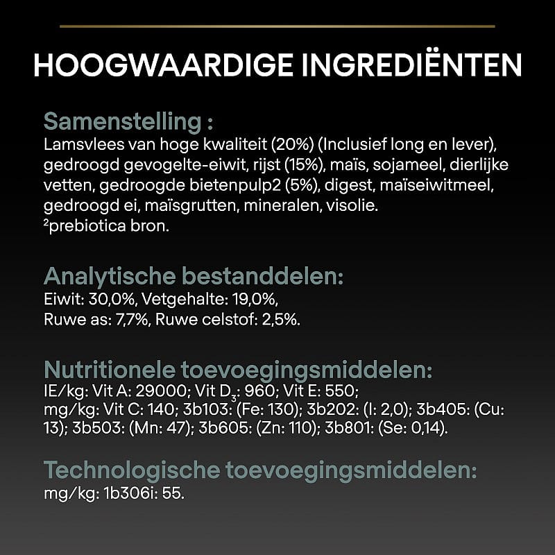 Purina Pro Plan Medium Puppy Sensitive Digestion Hondenvoer Lam 12 kg