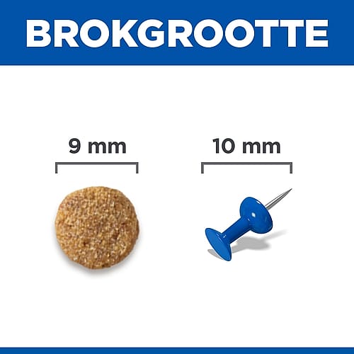 brokpartikel, knop, nagel, bolletje, afstandsmaten