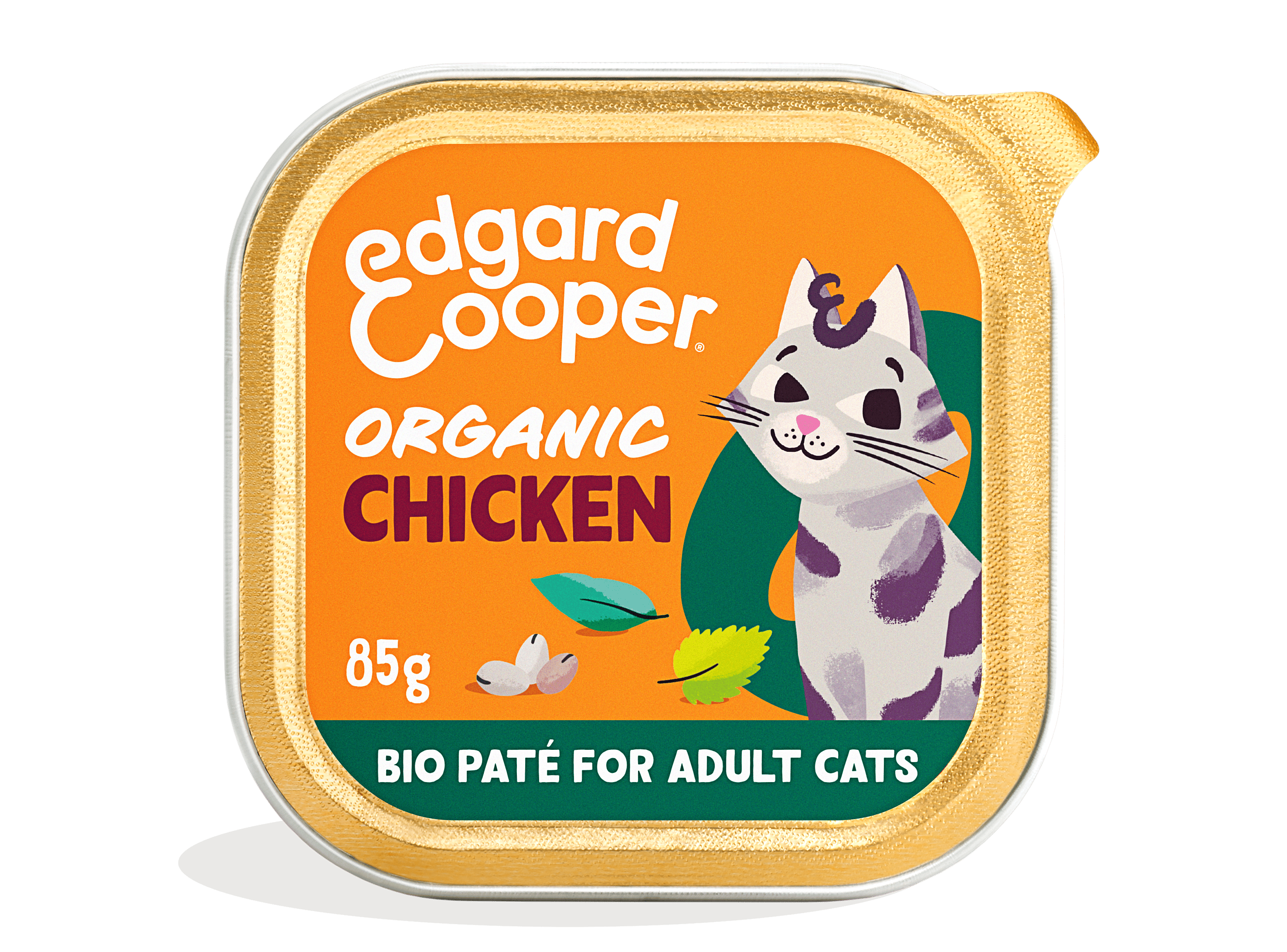 Edgard & Cooper Kuipjes Bio Kip Pate Adult Kat 16 x 85 gram