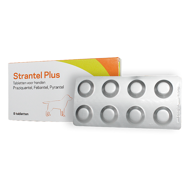 Strantel Plus Hond Ontworming 8 tabletten