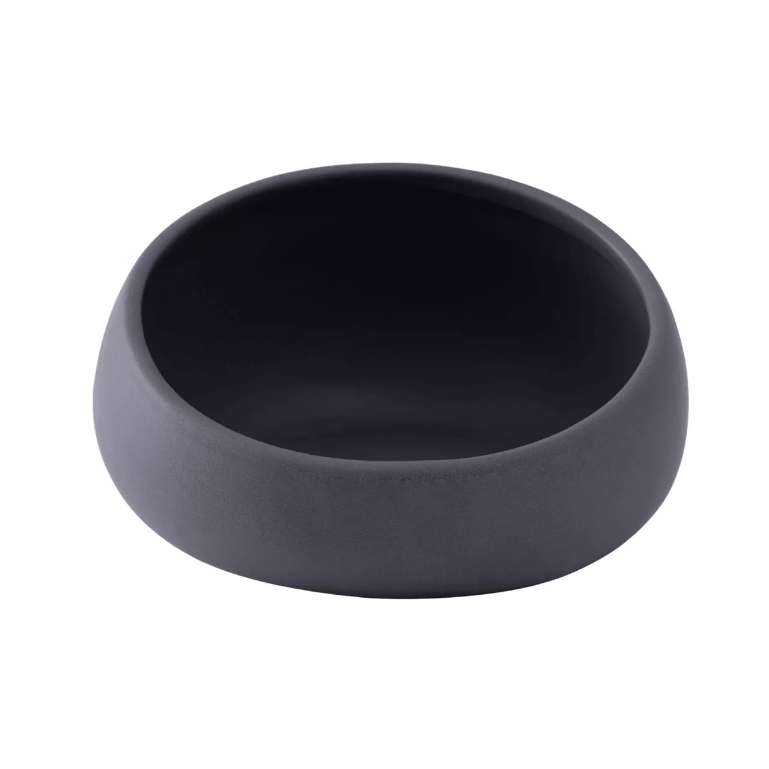 borduur, mini schaal, donkergrijs, vaas, kerselijn binnenkant zwart