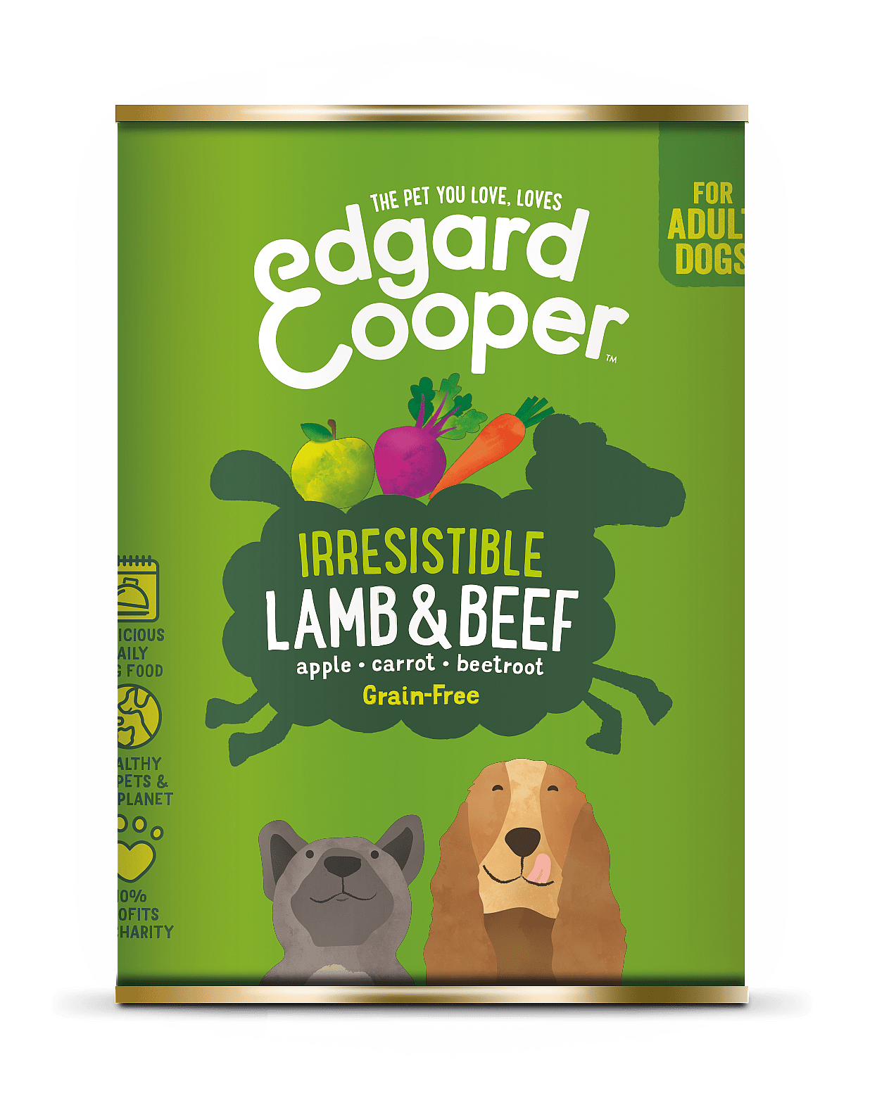 Edgard & Cooper Adult Hondenvoer Blikjes Lam & Rund 6 x 400 gram