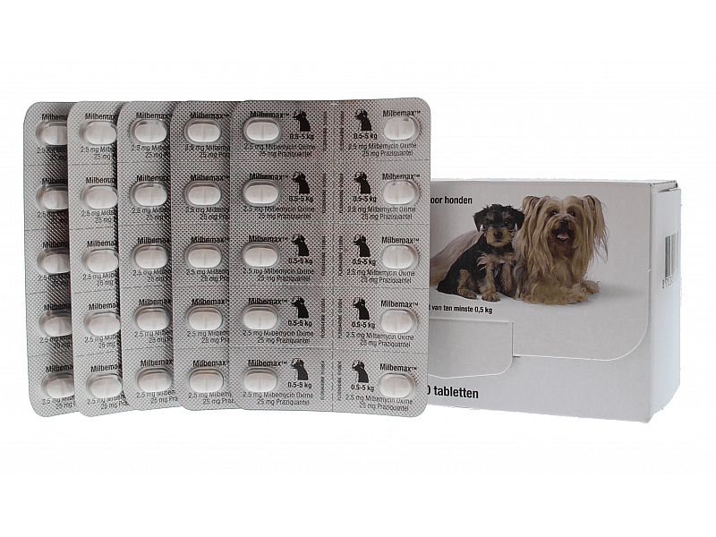 Milbemax Kleine Hond Puppy Ontwormingstabletten 50 tabletten