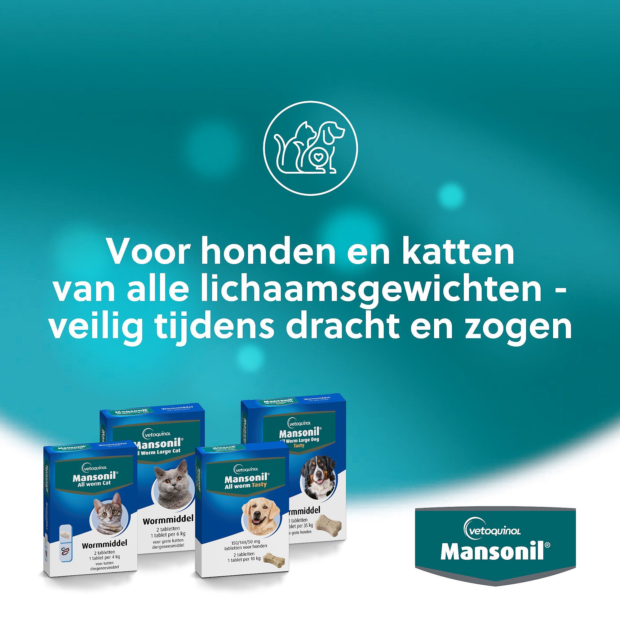 Mansonil All Worm Grote Hond 2 Ontwormingstabletten