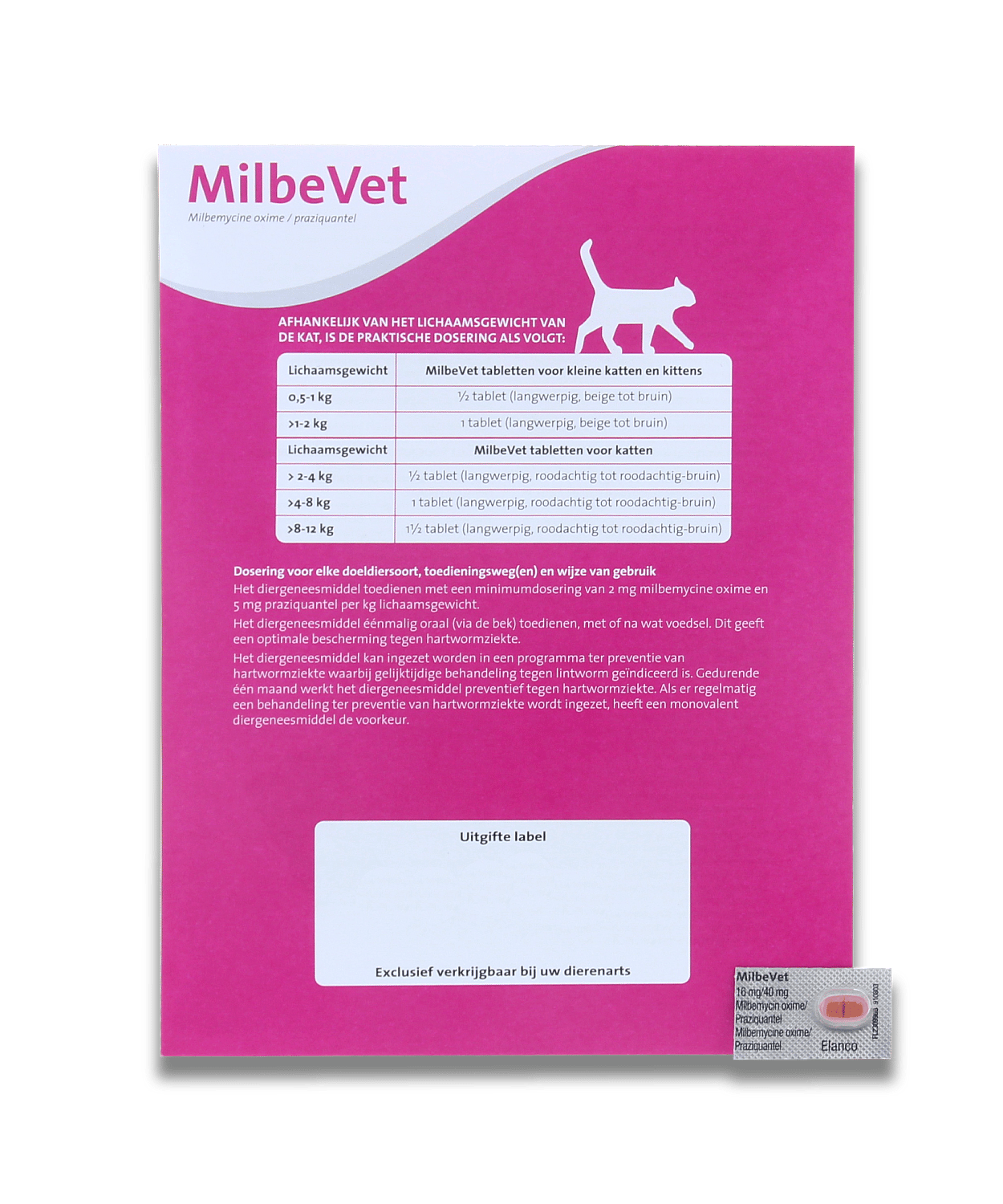 Milbevet FC Tasty Ontwormtablet Kitten/Kleine Kat 50 tabletten