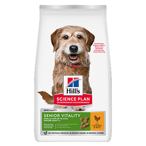Hill's Science Plan Senior Vitality Small & Mini Mature Adult 7+ Hondenvoer Kip & Rijst