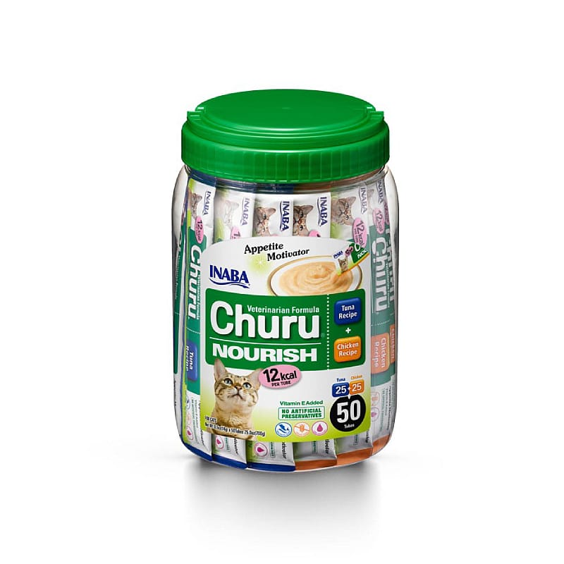 Churu Nourish Vet. Formula Appetite Motivator Kip & Tonijn Kat 50 stuks