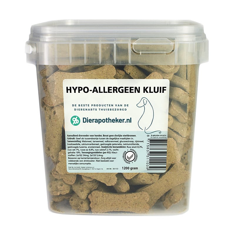 Dierapotheker Hypo-Allergeen Kluif 5 cm 1200 gram