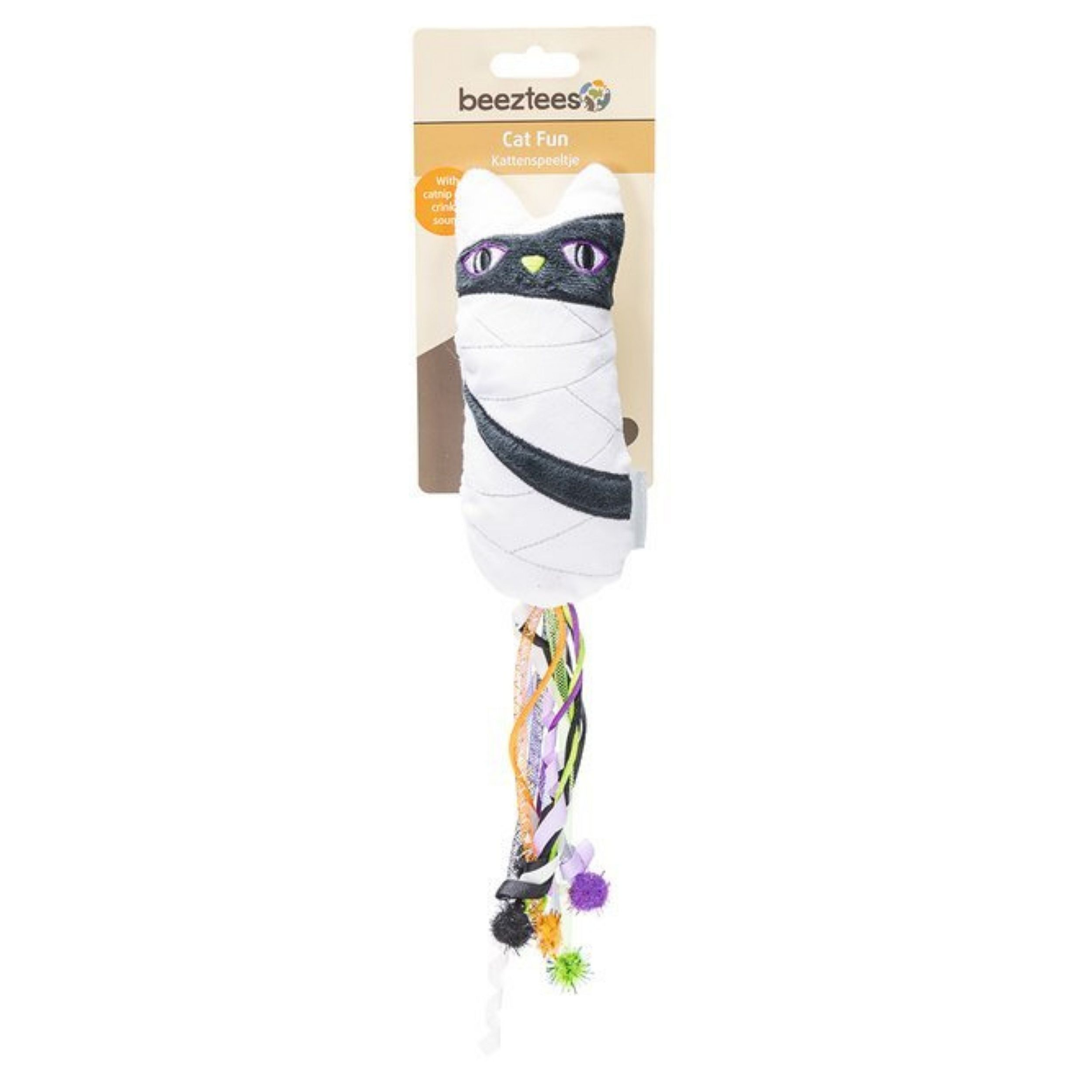 Beeztees Halloween Mummie Speelgoed Pluche Kat