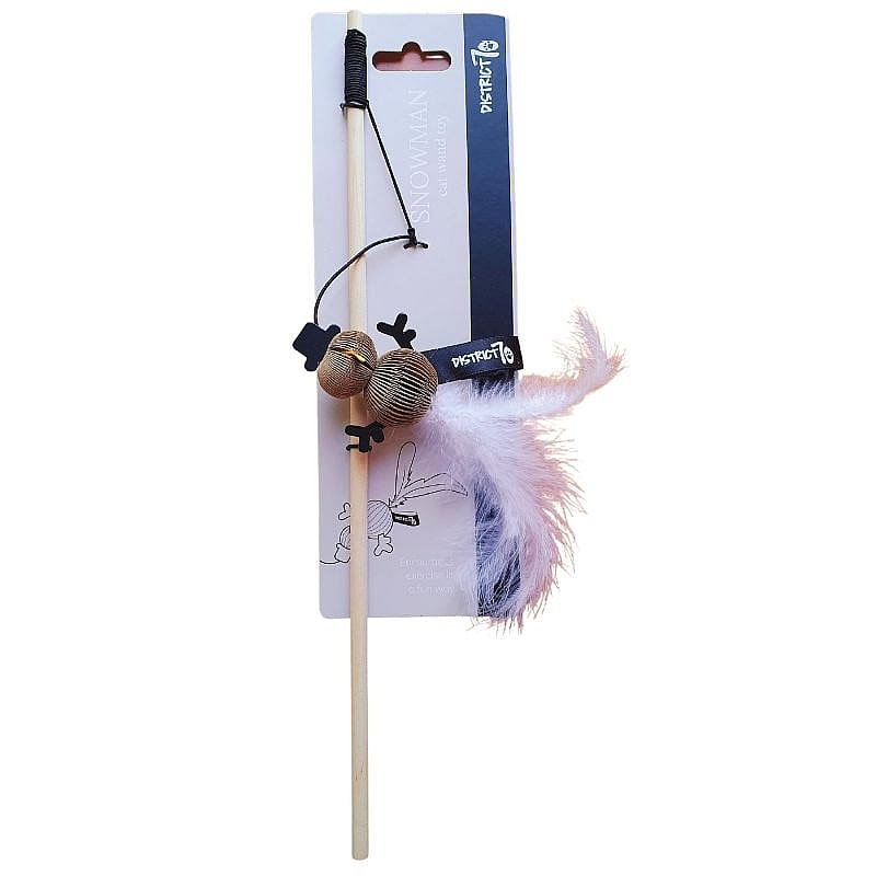 District 70 Cat Wand Toy Limited Edition ''Kerst'' Kat Snowman