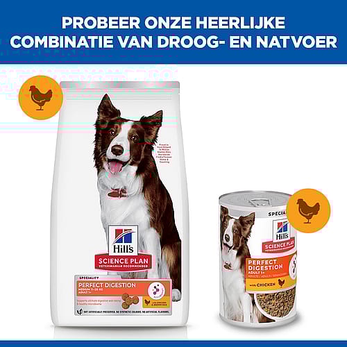 Hill's Science Plan Canine Adult Perfect Digestion Hondenvoer Medium