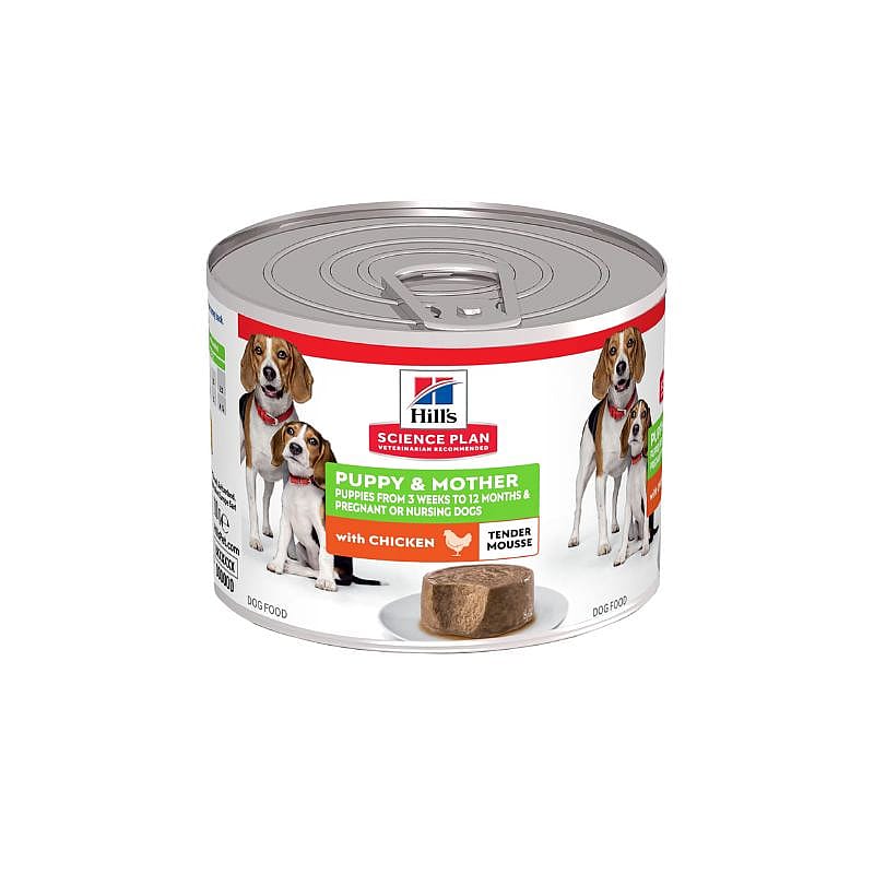 Hill's Science Plan Puppy & Mother Tender Hondenvoer 12 x 200 gram blikjes - Kip