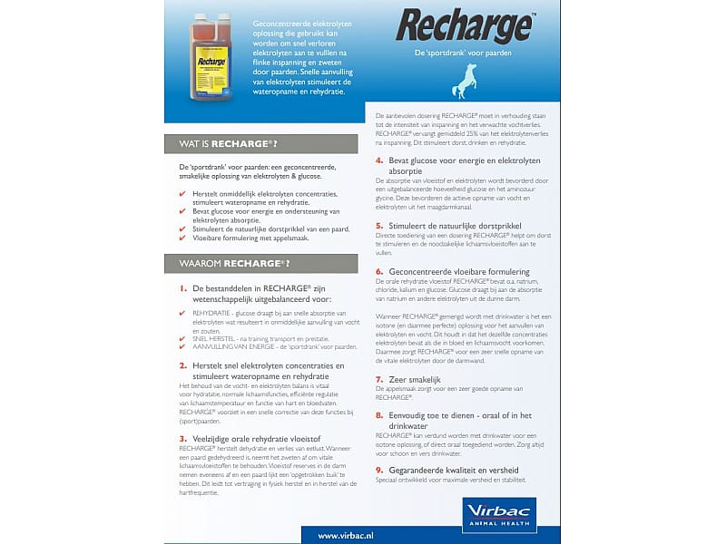 Virbac Recharge Paard 1 liter