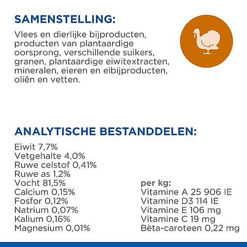 Hill's Science Plan Adult Kattenvoer Maaltijdzakjes 12 x 85 gram Kalkoen